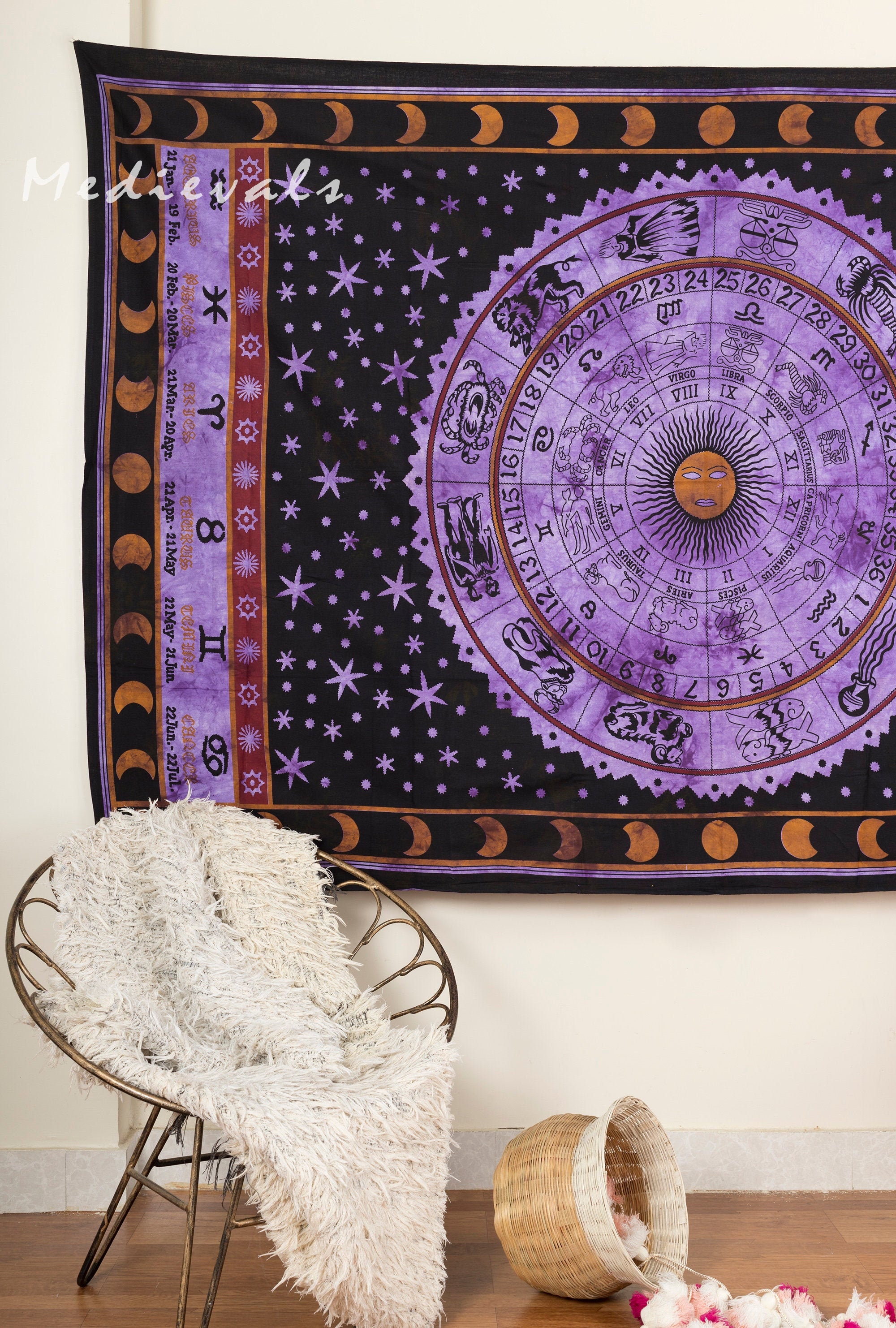 Purple Tapestry Etsy
