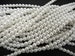 White Pearl, Czech Round Glass Imitation Pearls in 2mm, 3mm, 4mm, 6mm, 8mm, 10mm  (Bridal White) 