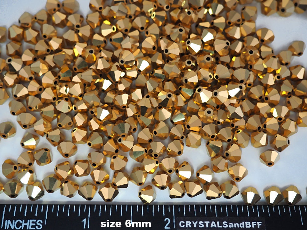 100 Perles Toupies 3 Mm Aurum - Preciosa - Neuf - Port Gratuit - France