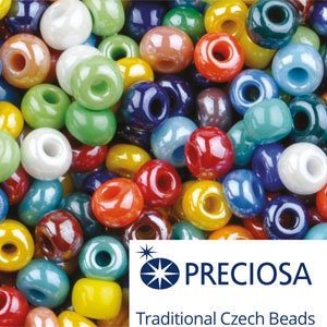 Preciosa Rocailles Samenperlen – Kristall / Silber Gesäumt, Größe 10/0 (ca. 2,3 Mm) – 20 G Packung