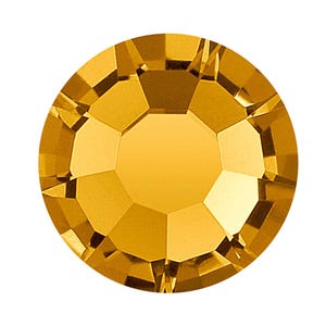Topaz Preciosa VIVA or MAXIMA Chaton Roses Genuine Czech Crystals Golden Brown Rhinestone Flatbacks ss12 ss16 ss20 ss30