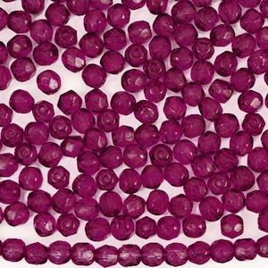 600 Crystal Pink Flare coated 3mm Preciosa Czech Fire Polished Round Faceted Glass Beads Traditional Czech Glass Fire Polish Wholesale loose