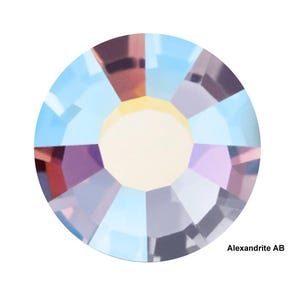 Alexandrit AB Farbe Preciosa VIVA oder MAXIMA Chaton Roses Echte Tschechische Kristalle hellviolett bis hellblau Cabochons ss12 ss16 ss20