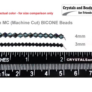 Topaze Vitrail enduit Verre tchèque traditionnel MC Bicone Perles Rondell Cristaux de diamant 3mm 4mm 6mm Perle de cristal enduite de Vitrail brun Preciosa image 2