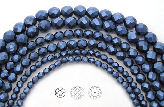 25 Perles Rondes Nacrées Capri Blue - Diamètre 10mm - Marque Preciosa