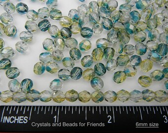 300 perles de verre à facettes rondes en cristal tchèque Preciosa, polies au feu, entièrement revêtues, 300 cristaux tchèques traditionnels en verre vernis à feu en vrac