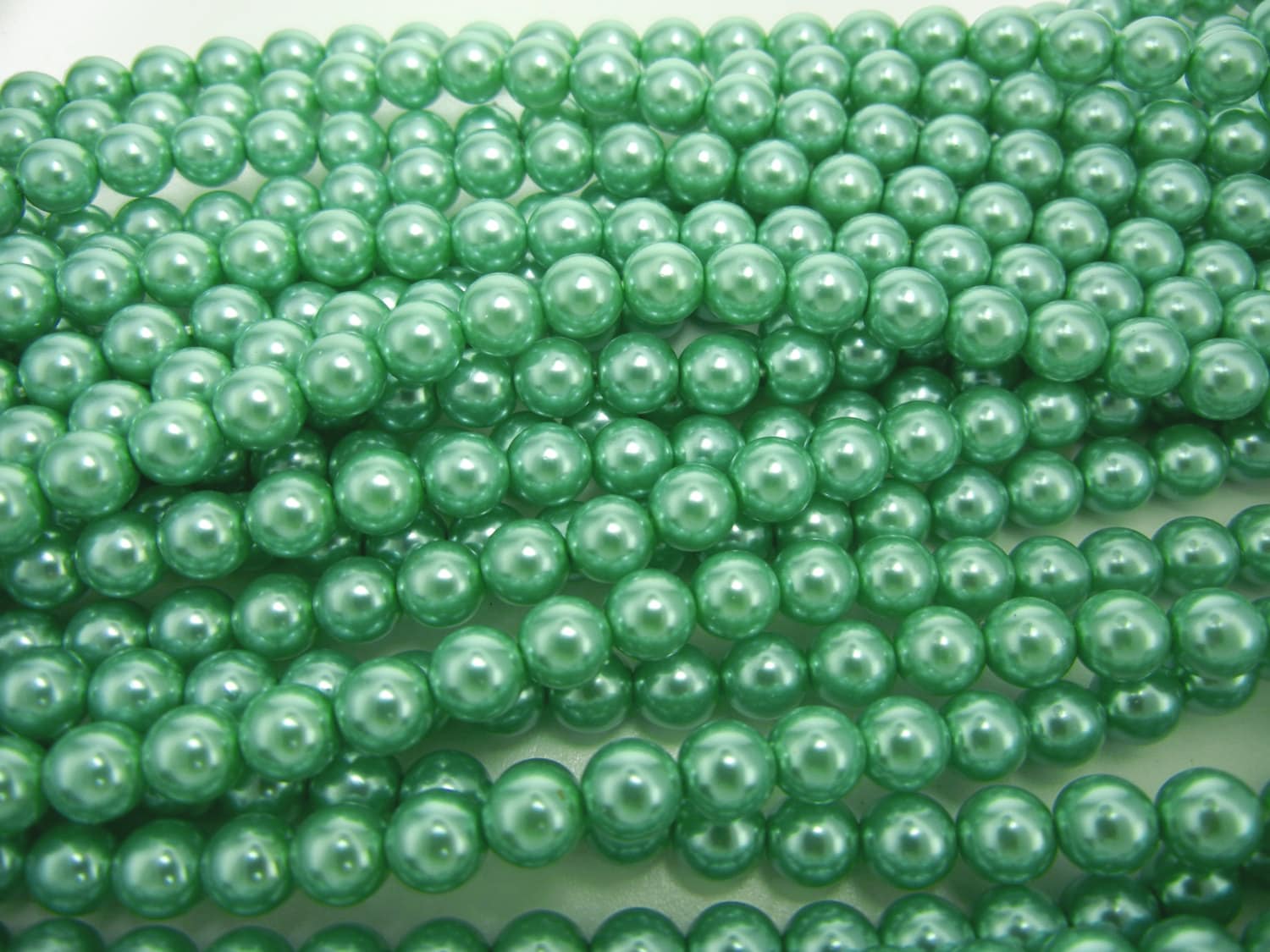 Jade Green Pearl, Czech Round Glass Imitation Pearls in 2mm, 3mm, 4mm…