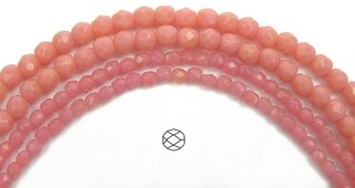 100 Perline Di Vetro Ceche Sfaccettate 8 Mm – Rubino Valentinite – Per Gioielli Fai Da Te, Collane E Bracciali