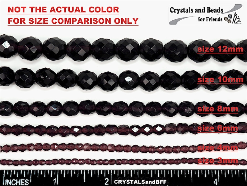 Crystal Champagne Czech Fire Polished Round Faceted Glass Beads Preciosa 3mm 4mm 6mm 8mm 10mm Traditional Preciosa Beads Golden Tan image 3