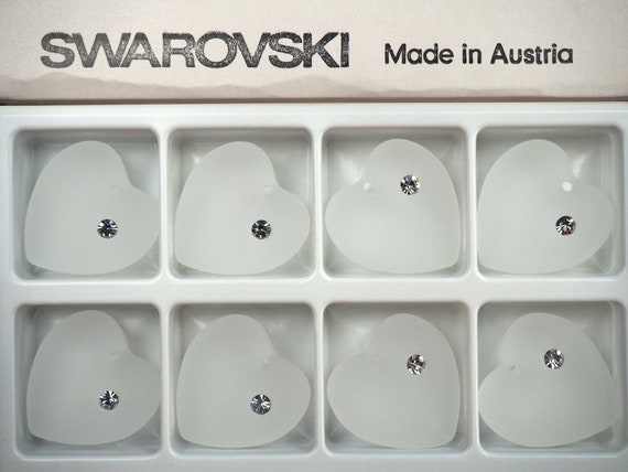 アクセサリー swarovski Swarovski Art 6221 28x27mm Crystal MAT Swarovski Heart