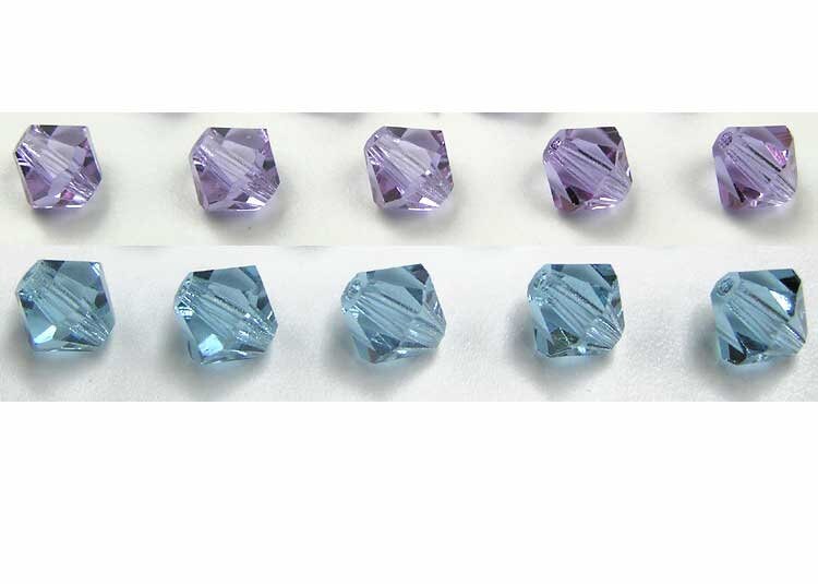 Czech Bicone Crystal Beads Rosaline Marvel AB Rondelle Diamond 3mm 4mm 6mm AB2X