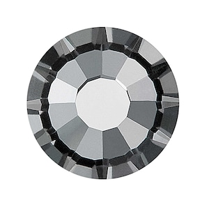 Crystal Nightfall Preciosa VIVA Chaton Roses Genuine Czech Crystals clear grey bottom coated Rhinestone Flatbacks ss12 ss16 ss20