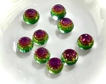 Swarovski Art.# 4869 - Crystal Vitrail Medium coated 3/4 Disco Ball Fancy No-Hole Stones size 6mm SW211