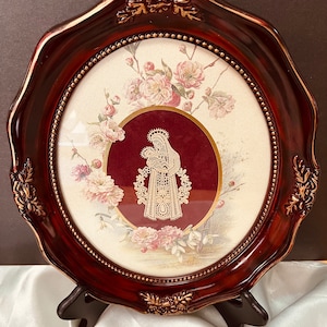 Catholic Framed Picture Virgin Mary and Jesus, Standing frame or hanging