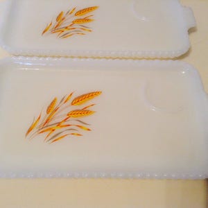 Vintage Milk Glass platters