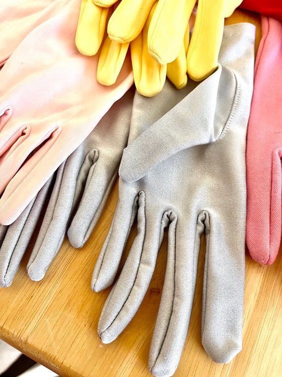 Vintage Gloves Lot of Five, Easter Spring, evenin… - image 6