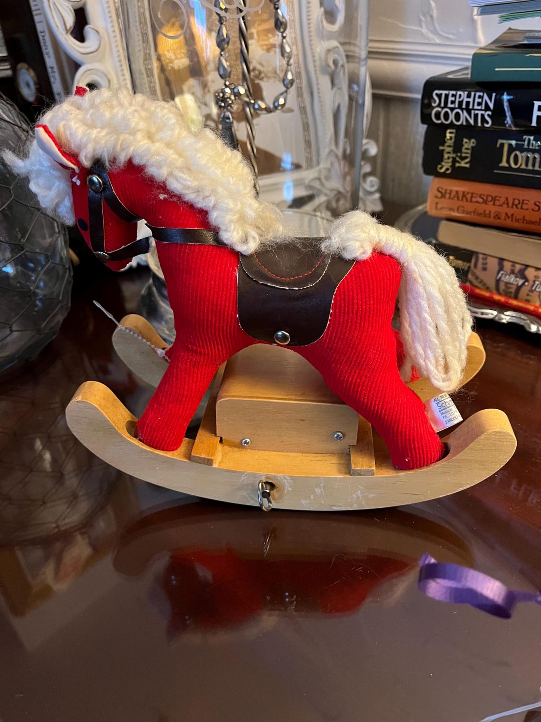 Box Rocking Horse Collectors Rocking Horse, Musical Box Sets It Rocking Motion, 1984 With ...