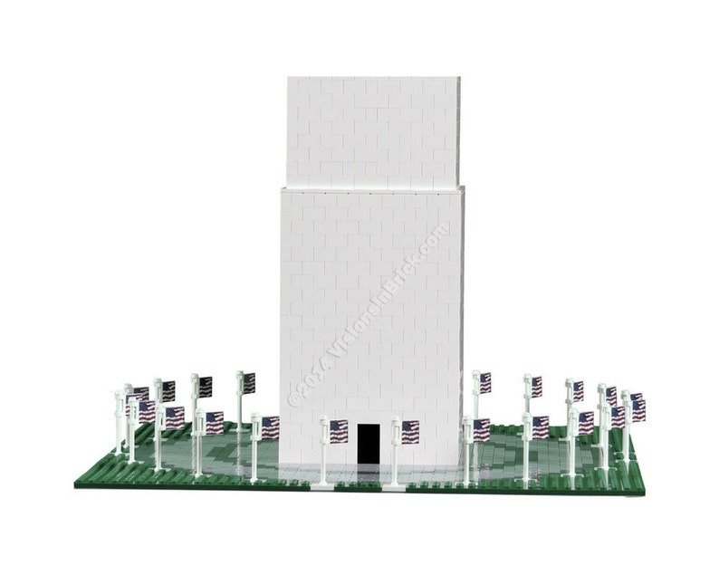 Custom Lego Washington Monument Instructions Only Etsy