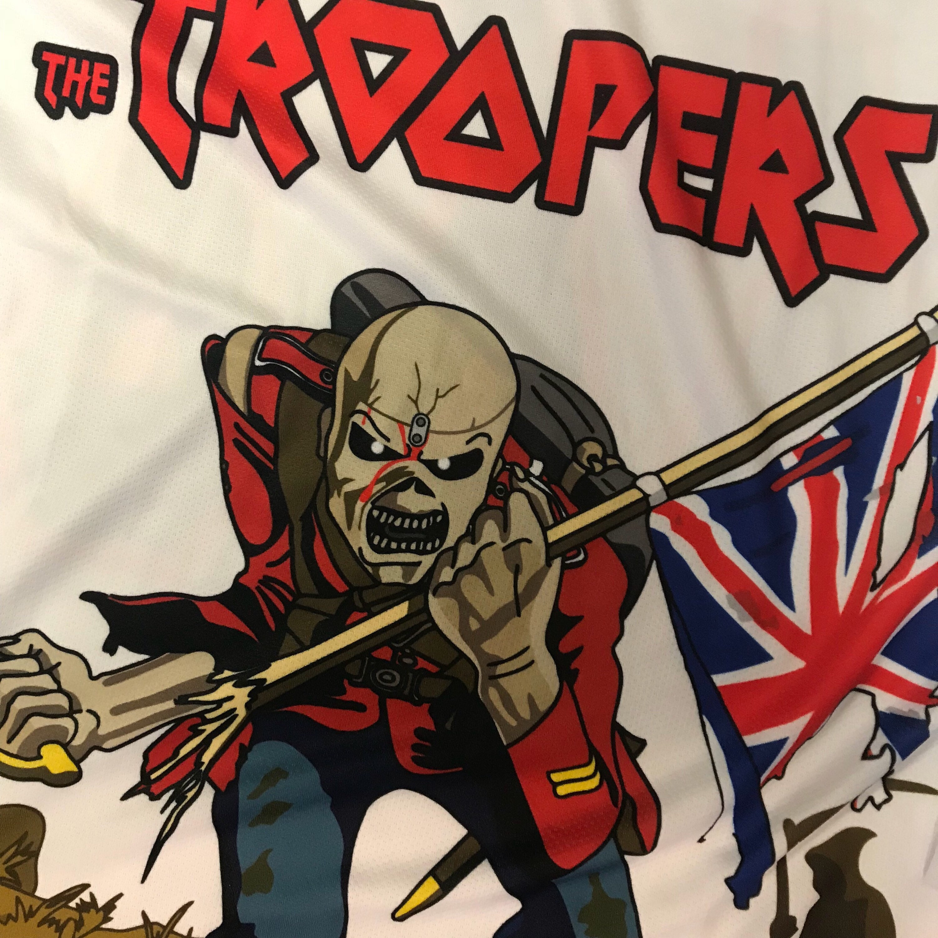 Iron Maiden Troopers Eddie Hockey Jersey White Etsy Australia