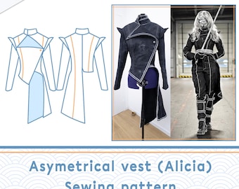 Asymetrical Vest (Alicia) | Digital Pattern