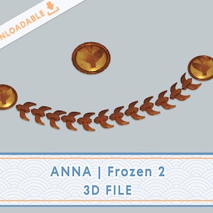 Cosplay Props STL File - Frozen Anna Cape Buttons