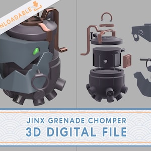 JINX grenade 3D FILE |  cosplay accessory for Arcane League of Legends