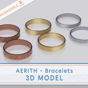 Aerith bracelets | 3D file