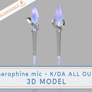 K/DA Seraphine - Microphone - STL (3D Print File) KDA