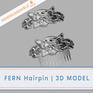 May include: Silver hair comb with a butterfly design. The comb has a decorative round top with a butterfly design and a row of teeth.