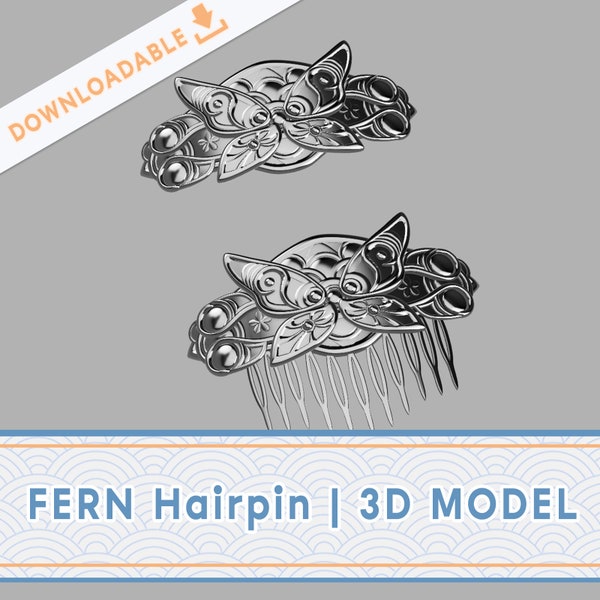 Fern Hairclip | 3D File