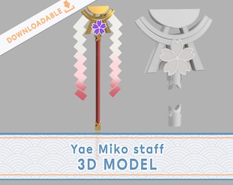 Yae Miko staff | Genshin Impact 3D File