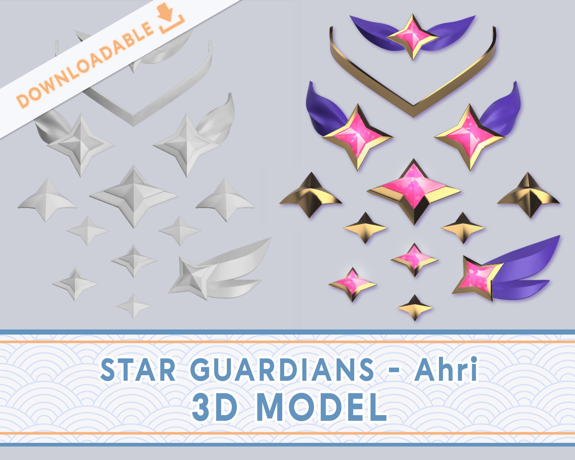 Star Guardian Ahri 3D Dateien