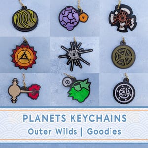 Outer Wilds Planets Keychains