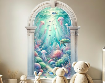 Under the Sea Arch Wall Decal: Kids Room Decor