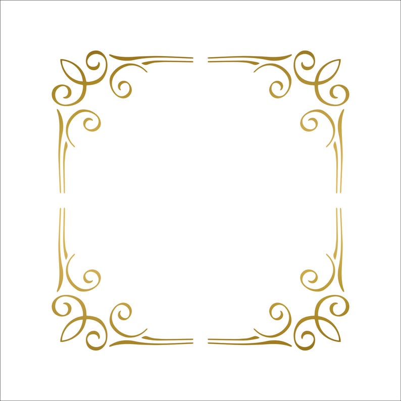 Self-Adhesive Satin Vinyl Decorative Vintage Corners Decal Stickers,Accents for Furniture,Walls Colour Options BC01 Gold Satin