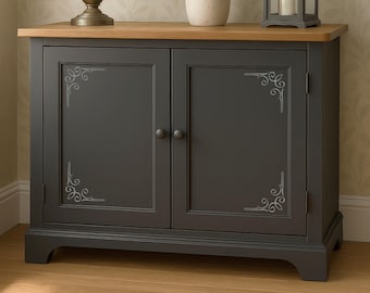 Self-Adhesive Satin Vinyl Decorative Vintage Corners Decal Stickers,Accents for Furniture,Walls Colour Options