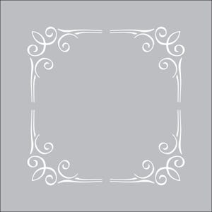 Self-Adhesive Satin Vinyl Decorative Vintage Corners Decal Stickers,Accents for Furniture,Walls Colour Options BC01 White