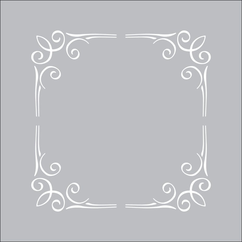 Self-Adhesive Satin Vinyl Decorative Vintage Corners Decal Stickers,Accents for Furniture,Walls Colour Options BC01 White
