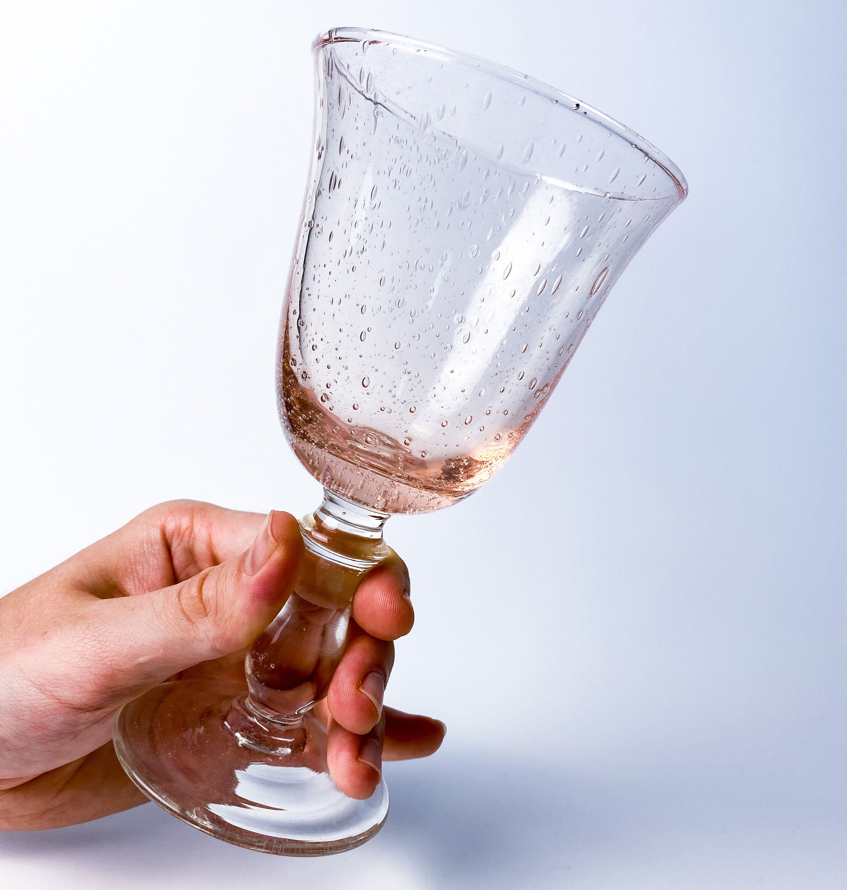 Handblown Pink Champagne Glasses Set of 4 Glassio Brand Etsy