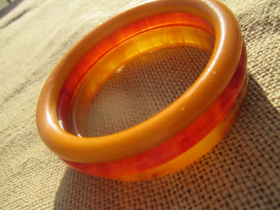 3 bakelite bangles, assortment / collection for s… - image 5