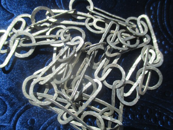 1970s  beaten metal necklace