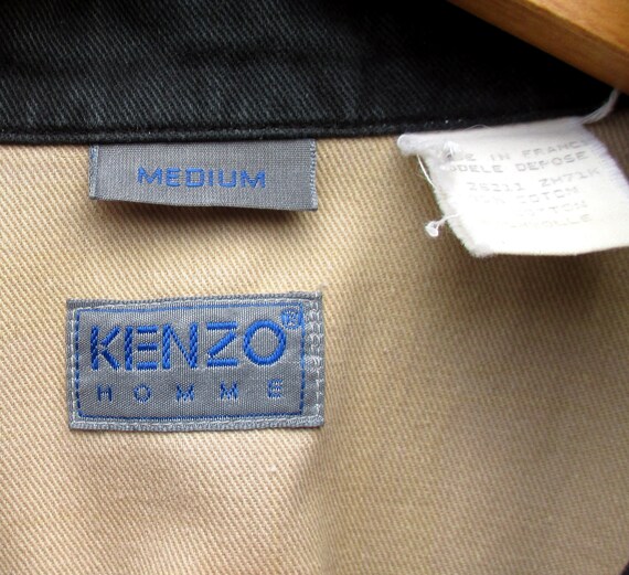 80 s Kenzo et chemise, bleu marine, crème et Kenzo beige fleuri, pur coton géométrique, de taille moyenne M, Kenzo Homme Made in France 47add8 80 s Kenzo et chemise, bleu marine, crème et Kenzo beige fleuri, pur coton géométrique, de taille moyenne M, Kenzo Homme Made in France 47add8