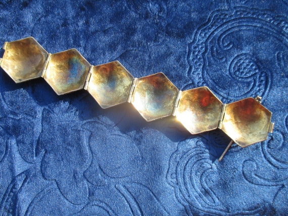 Solid silver bracelet, hallmarked with hand worke… - image 6