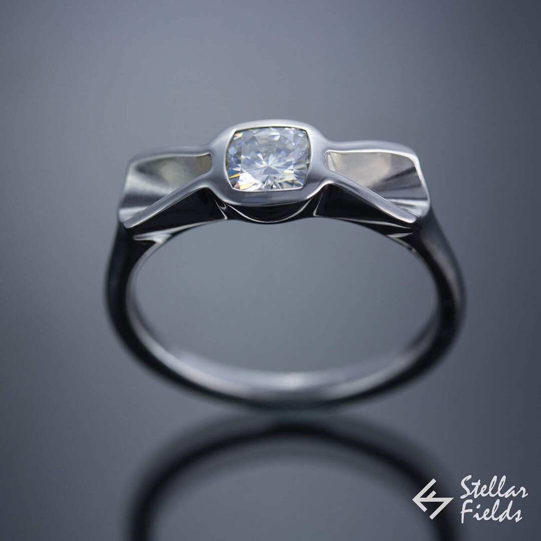 moissanite bow tie