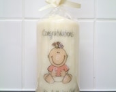 Beautiful It's A Baby Girl Candle