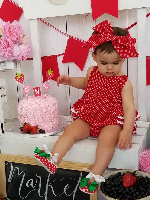 strawberry shortcake 1st birthday outfit