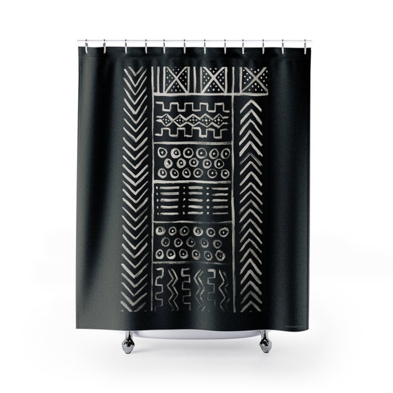 Bogolanfini Shower Curtains