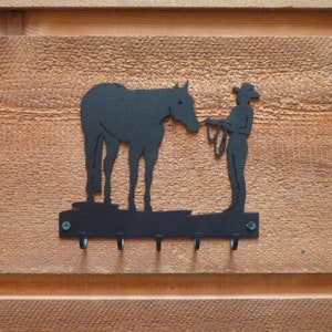 Lady Showmanship Key Hooks - Laser-Cut Design, Black Powder Coat Finish