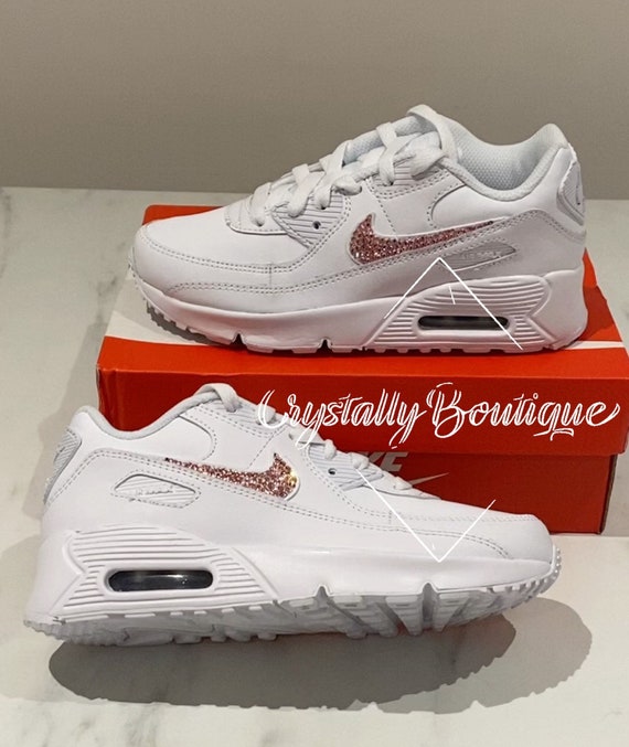 White nikes cheap red tick