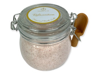 Mineral Bath Salts Glass Jar